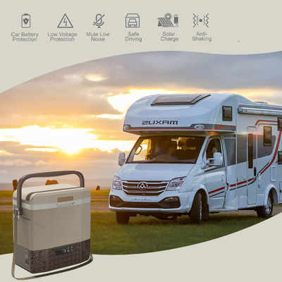 車用品 携帯冷蔵庫 12V 24V キャンプ用冷蔵庫 太陽光パネル付き