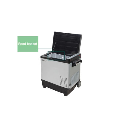 50L容量とDC12V/24Vまたは110V-240V電圧のポータブルコンプレッサー太陽冷蔵庫