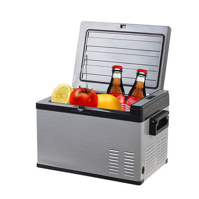 25L キャンピング用 ソーラーカー冷蔵庫 単ドア冷蔵庫 双DC 携帯冷蔵庫