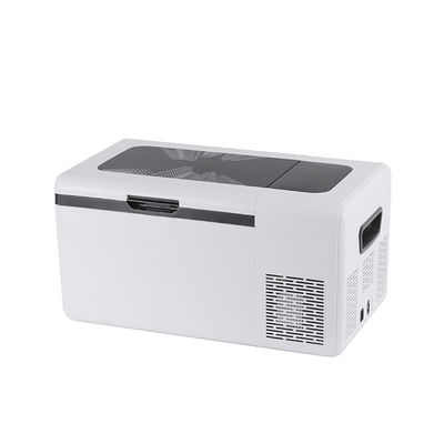 25L ポータブルカー&amp;ホーム ミニ冷蔵庫 隔熱 C5H10/C-ペンタン 白色 LEDライト